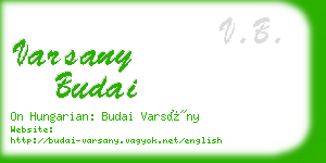 varsany budai business card